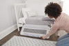Regalo Swing Down Convertible Crib Rail – Toddler Bed Safety Guard, Easy Swing-Down Feature, Sturdy Metal Frame, Breathable Mesh, No-Tool Setup, Fits Most Cribs