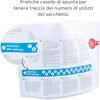 Nuvita Microwave Steam Sterilizer Bag | Quick & Easy Sterilization | For Baby Bottles, Breast Pumps, Spoons, Forks | Reusable 20x | 99.9% Germ Elimination | 20 x 6 x 20 cm
