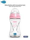 Anti-Colic Baby Bottle - Materno Feel | Ultra-Soft Teat | Ergonomic Design | BPA-Free | Prevents Colic & Ear Infections | 250ml | Easy to Clean | pink