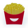 Novelty Baby Teether French Fries Design | 100% Food-Grade Silicone Teething Toy | BPA-Free Soothing Gum Massager for Infants | Funny Cute Photo Prop Gift | 3+ Months |(French Fries Design)