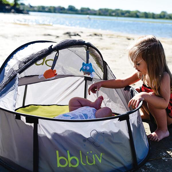 Nidö Mini Anti-UV Pop-Up Play Tent for Babies | SPF 50+ Sun Protection, Mosquito Net & Sand Shield | Lightweight, Portable Tent for Beach, Park & Travel Fun