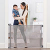 Regalo Fabric Retractable Baby Gate – Stylish, Space-Saving, Extra-Wide Mesh Gate for Doors & Stairs, Secure & Adjustable Safety Barrier for Infants & Pets