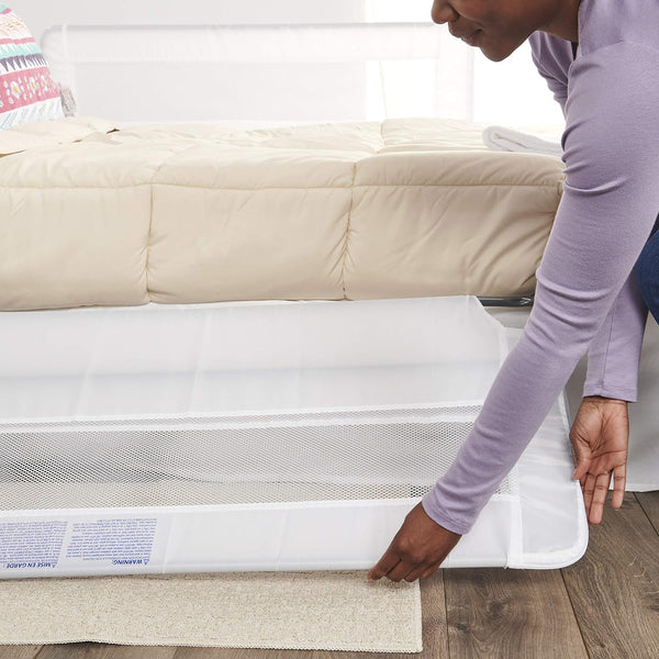 Regalo Swing Down Bed Rail Guard – Extra Long, Secure & Foldable Toddler Safety Barrier – Fits Twin, Full & Queen Beds – Easy Install & Sturdy Design