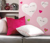 Heart Notepad Peel and Stick Dry Erase Wall Decals | Removable Writable Reusable Surface | Easy Apply Damage-Free Decor for Home Office Kids Room