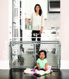 Regalo Easy Fit Adjustable Extra Wide Baby Gate – Lightweight, Portable & Durable Plastic Safety Gate for Doorways & Hallways – No Tools Required