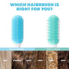 Frida Baby Fine or Straight Hair Detangling Hair Brush for Kids, Detangles Knots Without Tears or Breakage, Comb Teeth and Bristle Design
