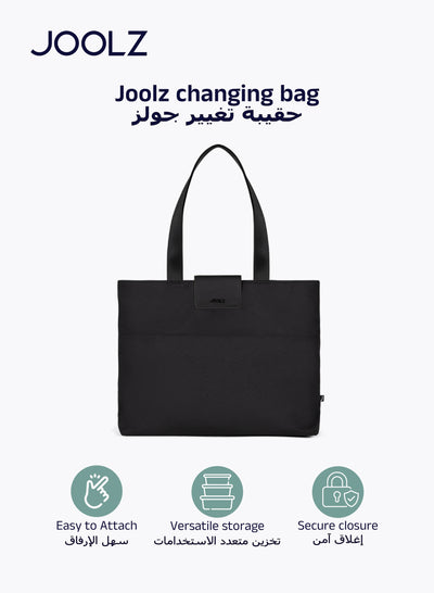 Joolz Eco-Friendly Changing Bag Spacious Baby Diaper Bag with Insulated Bottle Pocket Laptop Compartment Foldable Changing