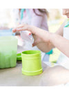 Recycled Plastic Snack Stack With Travel Lid - Lime Green