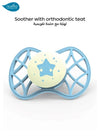 Air.55 Orthodontic Pacifier with Stericover Glow Aquamarine | BPA Free Silicone Soother for Newborn Baby | Orthodontic Nipple | Calming Comfort | 0m+ | 5×4×6 CM | Green
