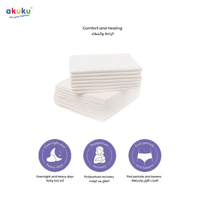 Akuku Disposable Maternity Briefs for Postpartum | Soft Breathable Hygiene Panties | Individually Wrapped | Size S | Pack of 5 | Gentle Waistband | 15 x 9 x 4 cm