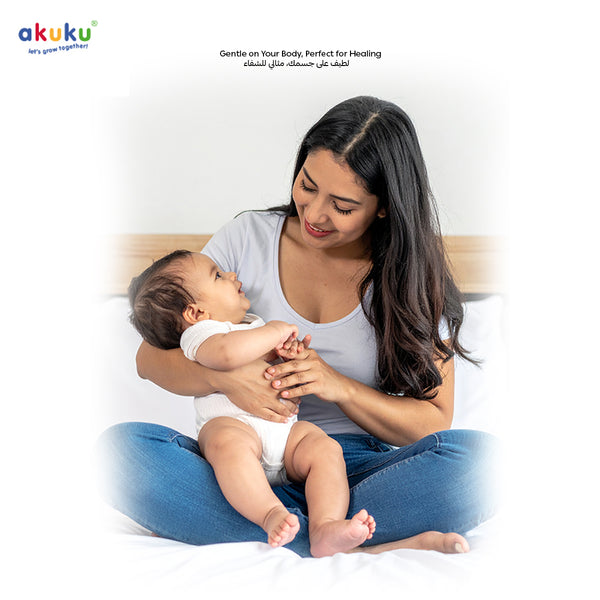 Akuku Disposable Maternity Briefs for Postpartum | Soft Breathable Hygiene Panties | Individually Wrapped | Size S | Pack of 5 | Gentle Waistband | 15 x 9 x 4 cm