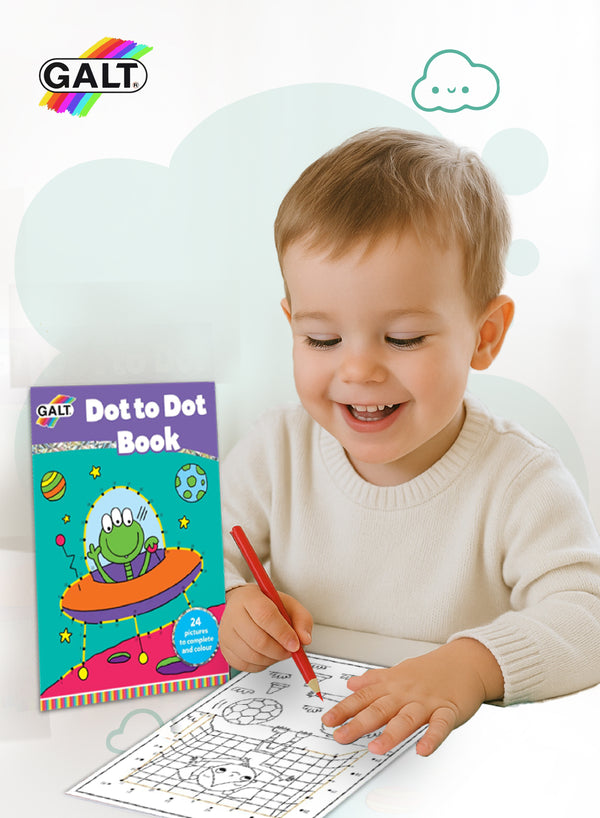 Dot to Dot Activity Pad | 48 Fun Pages for Kids | Ages 5+ | Enhances Hand-Eye Coordination | Perfect for Travel & Waiting Time | 30.48 x 20.32 x 0.50 CM