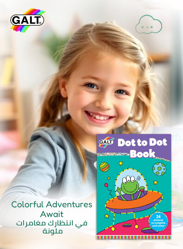 Dot to Dot Activity Pad | 48 Fun Pages for Kids | Ages 5+ | Enhances Hand-Eye Coordination | Perfect for Travel & Waiting Time | 30.48 x 20.32 x 0.50 CM