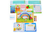 Kids Write and Wipe Alphabet Learning Activity Mats | Educational Reusable Letters Tracing Vocabulary Game | Fun Preschool Homeschool Learning Toy | 3-6 Years