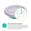 bblüv - Platö - Warming Plate - 3 Compartment Non-Toxic, BPA Free with Suction Base for Baby Toddler - Pink