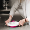 bblüv - Platö - Warming Plate - 3 Compartment Non-Toxic, BPA Free with Suction Base for Baby Toddler - Pink