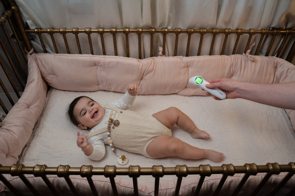 Bblüv ORA 5-in-1 Baby Thermometer – Fast & Accurate Ear, Forehead, Room, Liquid & Object Temperature Reader with Digital Display & Memory Function