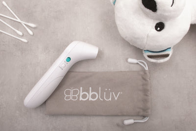 Bblüv ORA 5-in-1 Baby Thermometer – Fast & Accurate Ear, Forehead, Room, Liquid & Object Temperature Reader with Digital Display & Memory Function