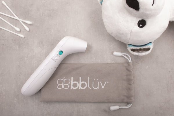 Bblüv ORA 5-in-1 Baby Thermometer – Fast & Accurate Ear, Forehead, Room, Liquid & Object Temperature Reader with Digital Display & Memory Function