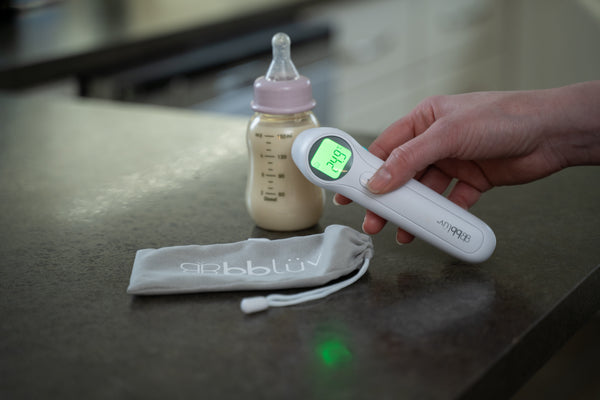 Bblüv ORA 5-in-1 Baby Thermometer – Fast & Accurate Ear, Forehead, Room, Liquid & Object Temperature Reader with Digital Display & Memory Function