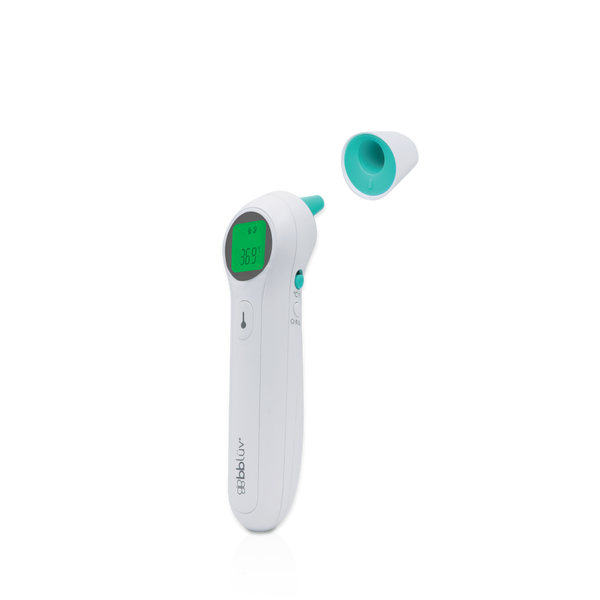 Bblüv ORA 5-in-1 Baby Thermometer – Fast & Accurate Ear, Forehead, Room, Liquid & Object Temperature Reader with Digital Display & Memory Function