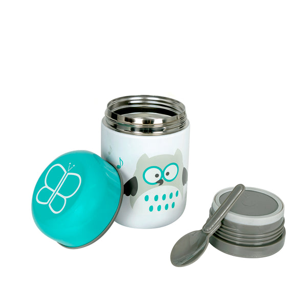 bblüv - Foöd - Insulated container with spoon and bowl - Aqua