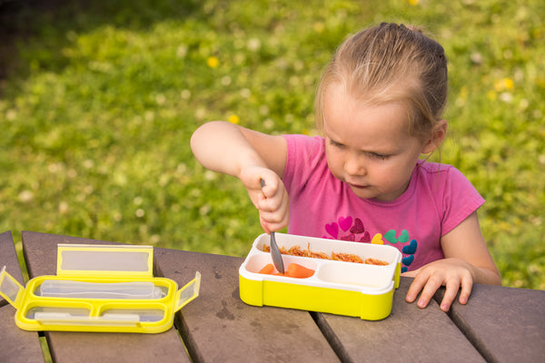Bblüv Bento Leakproof Lunchbox – Compact, Eco-Friendly & BPA-Free – Divided Compartments & Utensil Storage for Fresh, Mess-Free Meals on the Go