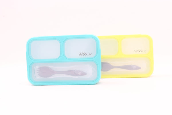 Bblüv Bento Leakproof Lunchbox – Compact, Eco-Friendly & BPA-Free – Divided Compartments & Utensil Storage for Fresh, Mess-Free Meals on the Go