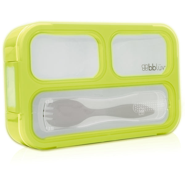 Bblüv Bento Leakproof Lunchbox – Compact, Eco-Friendly & BPA-Free – Divided Compartments & Utensil Storage for Fresh, Mess-Free Meals on the Go