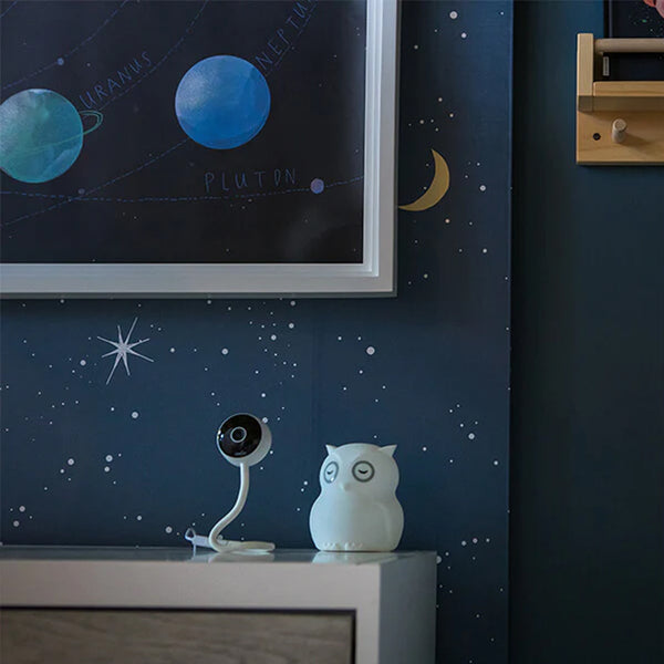 BBluv Viyu Smart Wi-Fi Baby Monitor with HD Camera, Flexible Mount, Two-Way Audio & Motion Detection – Secure Night Vision & Mobile App Connectivity