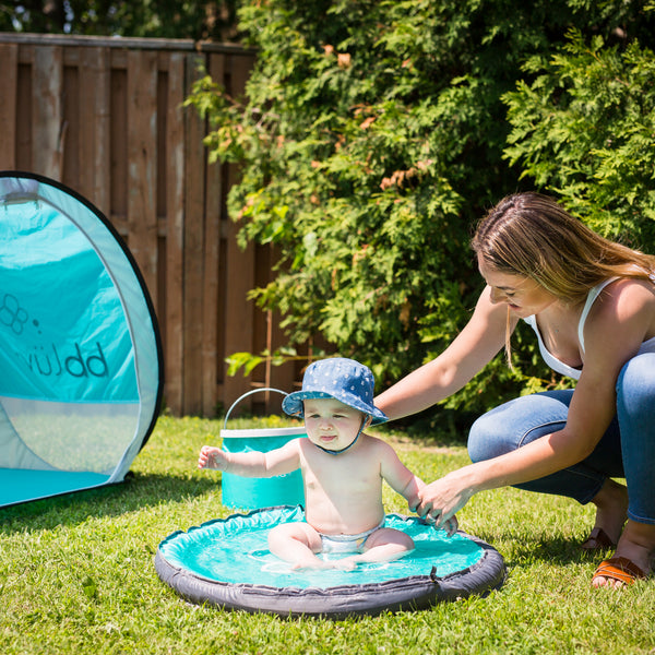 Bblüv SPLÄSH – UV-Protected Pop-Up Baby Beach Tent with Built-in Mini Pool | Portable Sun Shelter for Safe Outdoor Fun | Easy Setup & Travel-Friendly