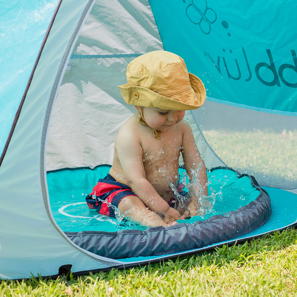 Bblüv SPLÄSH – UV-Protected Pop-Up Baby Beach Tent with Built-in Mini Pool | Portable Sun Shelter for Safe Outdoor Fun | Easy Setup & Travel-Friendly