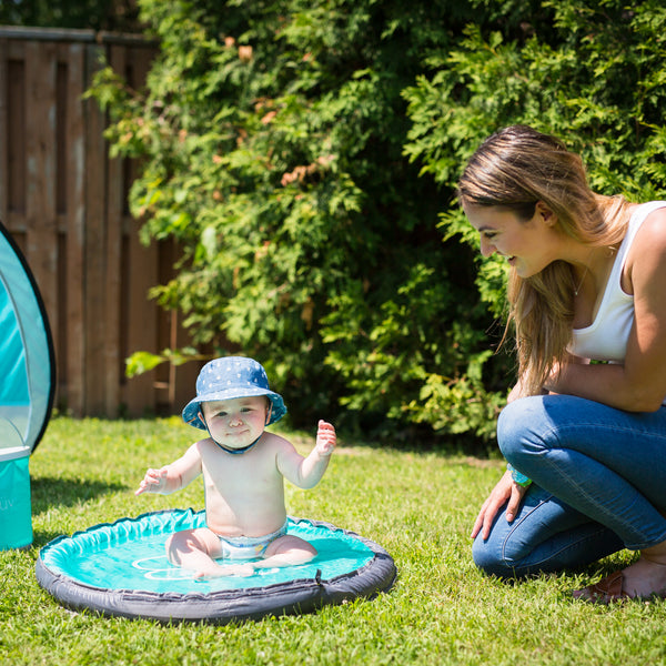Bblüv SPLÄSH – UV-Protected Pop-Up Baby Beach Tent with Built-in Mini Pool | Portable Sun Shelter for Safe Outdoor Fun | Easy Setup & Travel-Friendly