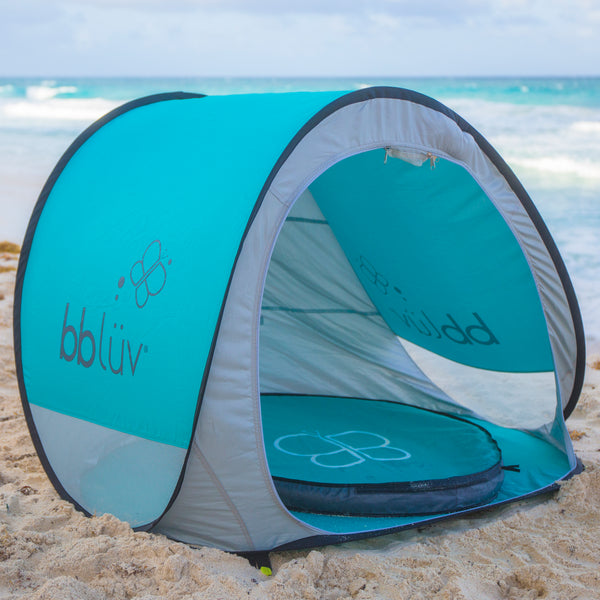 Bblüv SPLÄSH – UV-Protected Pop-Up Baby Beach Tent with Built-in Mini Pool | Portable Sun Shelter for Safe Outdoor Fun | Easy Setup & Travel-Friendly