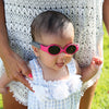 bblüv SÖLAR MINI Baby Sunglasses (Lime) – Polarized, UV Protection, Flexible & Adjustable Strap – Durable, Safe & Comfortable Shades for Infants & Newborns