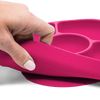 bblüv - Yümi – Anti-Spill Plate & Spoon Set - BPA-Free, Suction Bottom - Pink