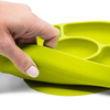 bblüv - Yümi – Anti-Spill Plate & Spoon Set - BPA-Free, Suction Bottom - Lime