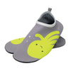 bblüv SHOOZ -  L Size Water Shoes for Toddlers – Non-Slip, Quick-Dry Aqua Socks for Beach & Pool – Lightweight, Flexible, and Comfortable Swim Shoes (Grey)