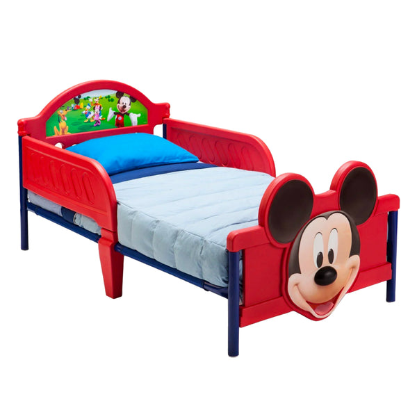 Mickey Mouse 3D Toddler Bed | Red | Fits Crib Mattress | Guardrails for Safety | Kid-Sized | Perfect for Ages 2+ | JPMA Certified | 146 x 72 x 67 CM