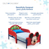 Mickey Mouse 3D Toddler Bed | Red | Fits Crib Mattress | Guardrails for Safety | Kid-Sized | Perfect for Ages 2+ | JPMA Certified | 146 x 72 x 67 CM