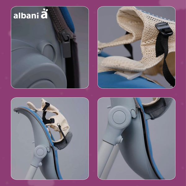 BabyUp Reflux Chair | Shoulder Replicated Angle™ SRA™ | Supports Digestion | Upright Safe Position | Comfortable Infant Seating | 50x40x30 CM | Baby Feeding & Play Chair