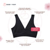 Postpartum Bralette | Reversible Design | Soft & Stretchy | Holds Warm & Cool Inserts | Comfortable & Supportive | Ideal for Breastfeeding & Sore Breasts | Machine Washable