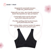 Postpartum Bralette | Reversible Design | Soft & Stretchy | Holds Warm & Cool Inserts | Comfortable & Supportive | Ideal for Breastfeeding & Sore Breasts | Machine Washable