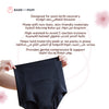 Postpartum Briefs | Reversible | Soft & Supportive | Holds Warm & Cool Insert | Breathable & Comfortable | Designed for C-Section & Perineal Relief | Machine Washable - Medium Size