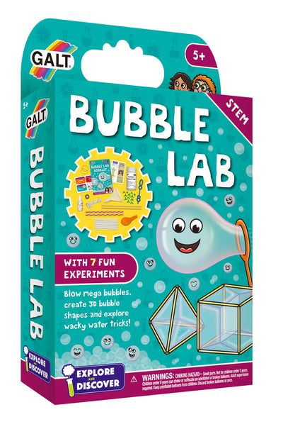 Bubble Lab STEM Science Kit – Create Mega Bubbles, 3D Bubble Shapes & Explore Wacky Water Tricks – Fun & Educational Kids' Experiment Set (Ages 5+)