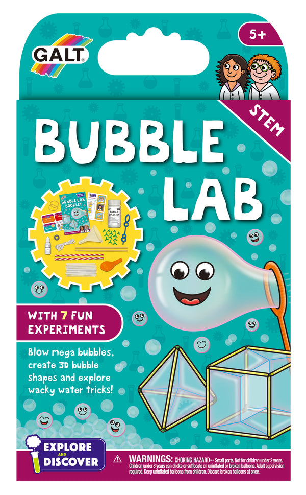 Bubble Lab STEM Science Kit – Create Mega Bubbles, 3D Bubble Shapes & Explore Wacky Water Tricks – Fun & Educational Kids' Experiment Set (Ages 5+)