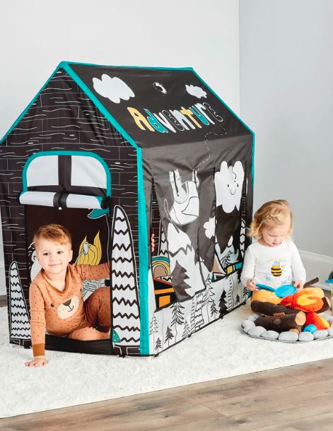 Woodland -Themed Kids Playhouse Tent – Indoor & Outdoor Fun | Easy Setup, Durable Fabric, Creative Camping Design | Perfect for Imaginative Playtime