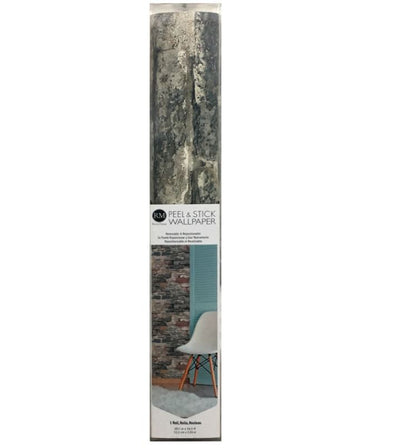 Brick Alley Peel and Stick Wallpaper | Removable Self-Adhesive Wall Covering | Easy Apply Damage-Free Decor for Bedroom Living Room Accent Wall