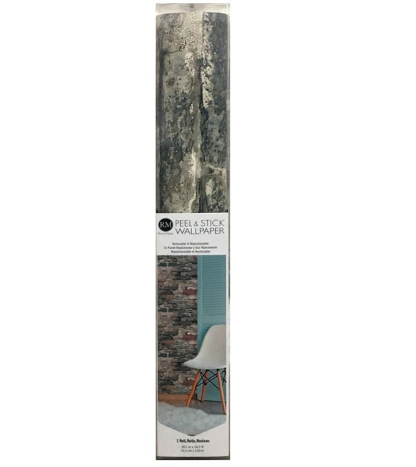 Brick Alley Peel and Stick Wallpaper | Removable Self-Adhesive Wall Covering | Easy Apply Damage-Free Decor for Bedroom Living Room Accent Wall