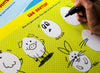 Kids Write and Wipe Doodle and Draw Activity Mats | Creative Drawing Educational Reusable Art Game | Fun Screen-Free Learning Toy for Boys Girls | 6-9 Years